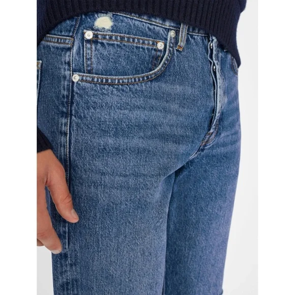 FRAME DENIM NWT THE STRAIGHT LEG ITASKA DESTRUCT JEANS. SIZE 34X32